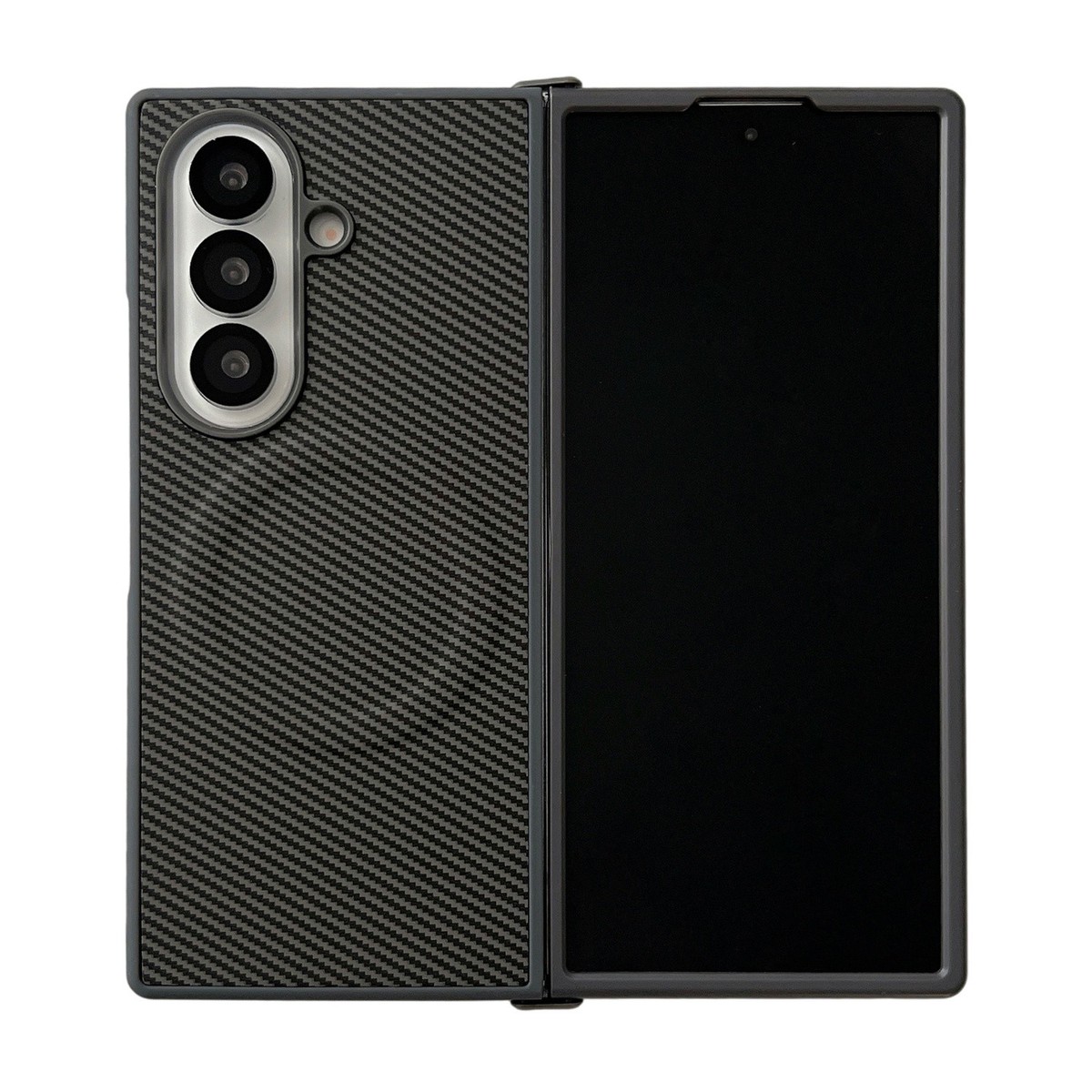 For Samsung Z Fold 7 6 5 4 Carbon Fiber Texture Magnetic Slim