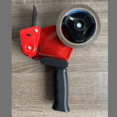 Handabroller mit 1 braunen Paketklebebandrolle, Rapesco Germ-Savvy