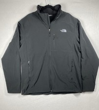 North Face Apex Bionic Softshell Jacket Men  s L Black Windwall Fleece Lined
