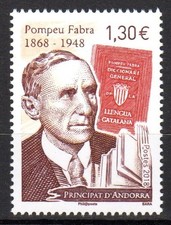 Timbre Andorre Français n°817 Pompeu Fabra