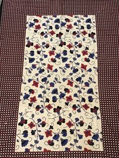 India Jaipur Block Print 100 Cotton Floral Tablecloth 78" X 54" Rectangle