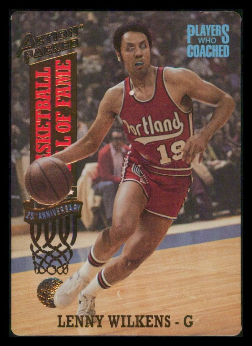1993 Action Packed Hall of Fame #83 Lenny Wilkens Portland Trail Blazers BASK...