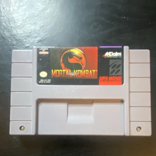 Acclaim Mortal Kombat Super Nintendo Fighting NTSC-U/C