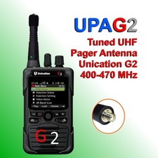 UPAG2 Tuned UHF Upgrade Antenna for Unication G2 P25 Pager Scanner 400-470 MHz