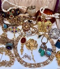 Vintage Estate Costume Jewelry Lot! Trifari, Monet and more! stunning High End!