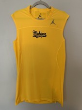 University of Michigan Hockey Team Issued Nike Jordan Jumpman Base Layer Mens XL