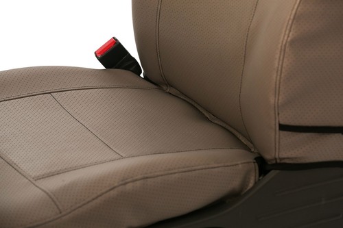 For Dodge Caravan 01-03 Saddleman Leatherette 2nd Row Gray Custom Seat Covers - Picture 5 of 10