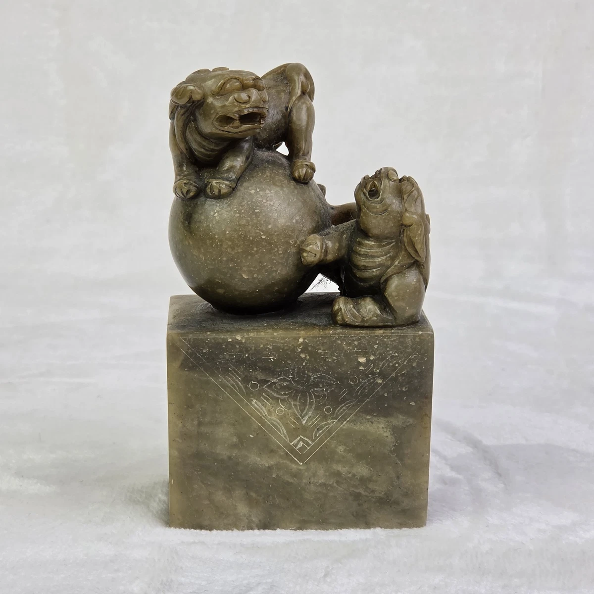 25+ Chinese Soapstone Carving Antique Figurines & Statues for sale