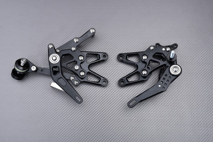 Commandes reculées AVDB bleues pour Triumph Street Triple 765 R - 3