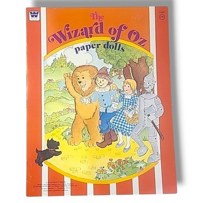 Wizard of Oz Paper Dolls Whitman 1976 Dorothy Tin Man Lion Scarecrow Uncut