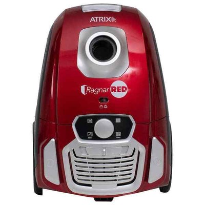 Compact Ragnar Red Bagged Corded Multi-surface Hepa Canister Vacuum Home Cleaner