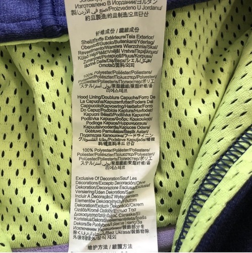 Under Armour UA Girl Purple Lime Bubble Print Logo Coldgear Storm Hoodie YSM - Picture 8 of 9