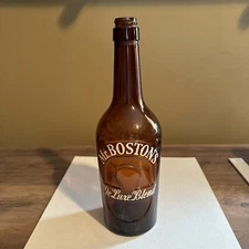 Vintage MR. BOSTON'S De Luxe Whiskey Bottle Brown 11"  See Photos