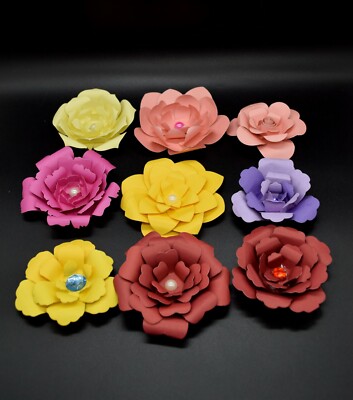 45 Stück Blumenblätter verschachtelt 3D Metall Stanzformen Set * UK-VERKÄUFER SCHNELLER VERSAND * C5