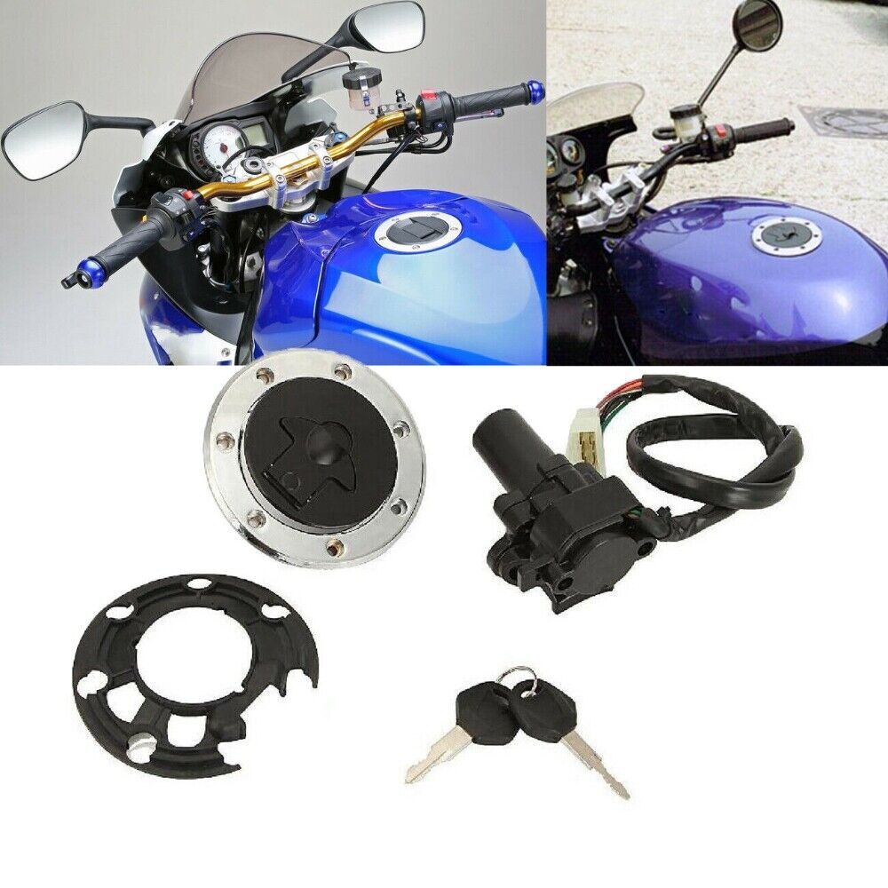 Ignition Switch Lock Fuel Gas Caps Tank Key For Kawasaki ZZR400