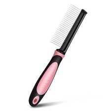 Pet Comb Dog Cat Hair Brush Grooming Tool with Fine Steel Tooth Soft Grip