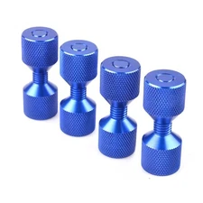 1/8" Flange Wizard 2 Hole Pins Aluminum Construction W/Anodized Oxide blue 4Pcs