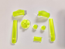 Clear Yellow GR Button Set - R L Bumper, A B D-Pad for Nintendo Game Boy Advance
