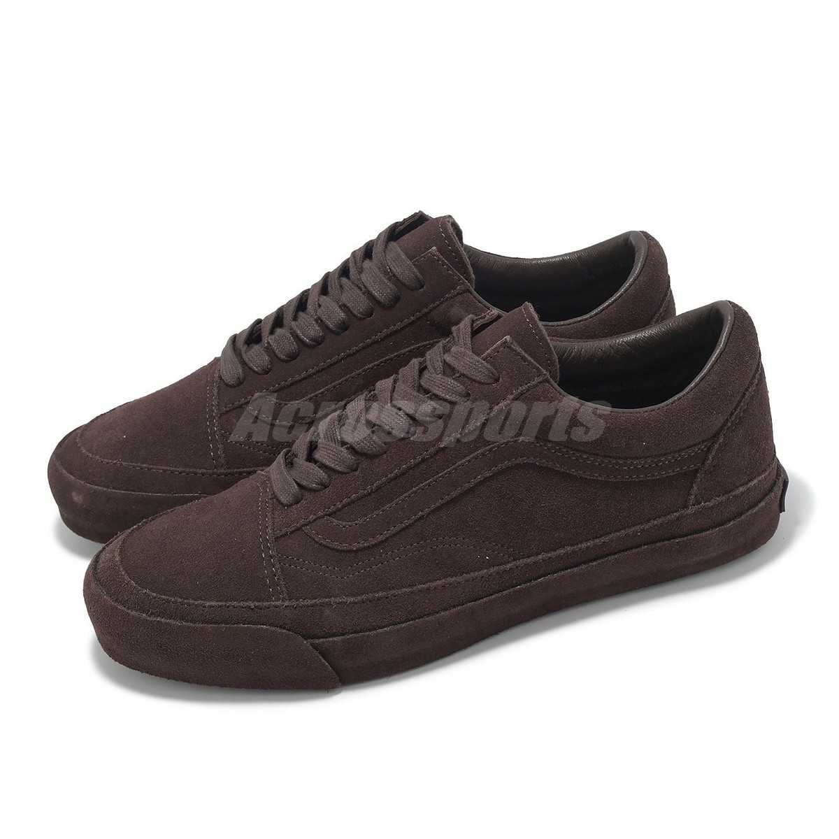 Casual Shoes Brown Vans Shoes Vans Men Brown Leather Classic Slip-Ons