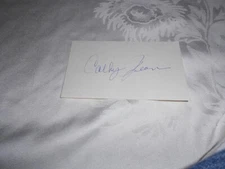 CATHY JEAN SINGER  AUTOGRAPHED INDEX CARD