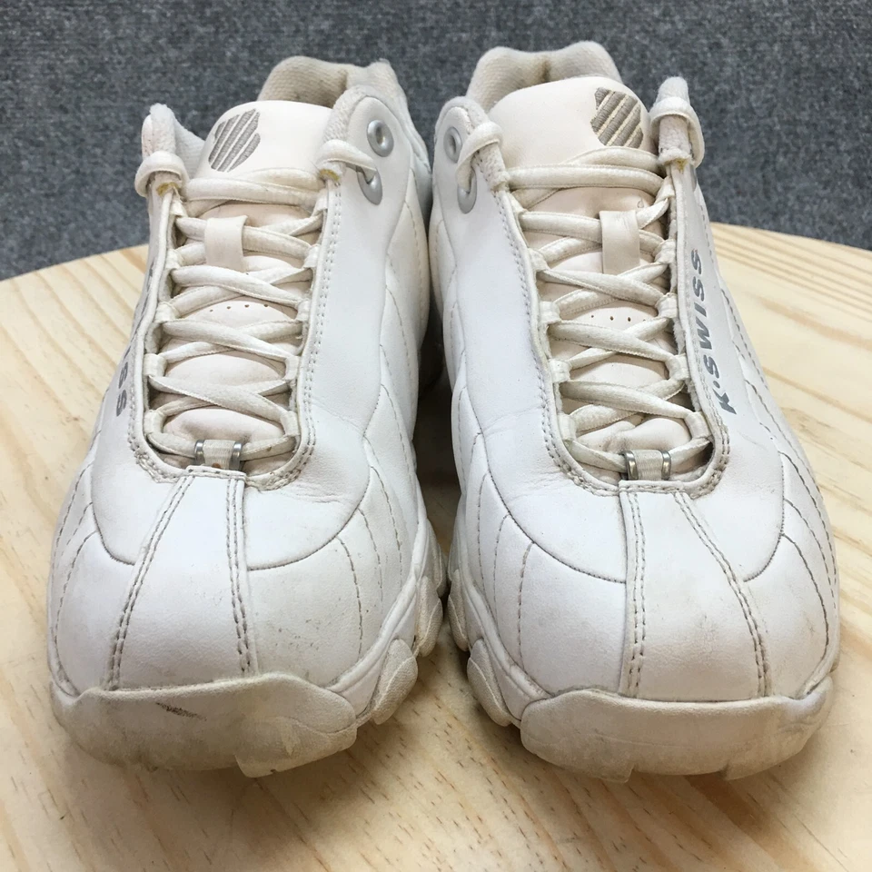 K Swiss Shoes Womens 9 ST329 CMF Training Sneakers White Leather Low 03426-129 - Image 3 of 4