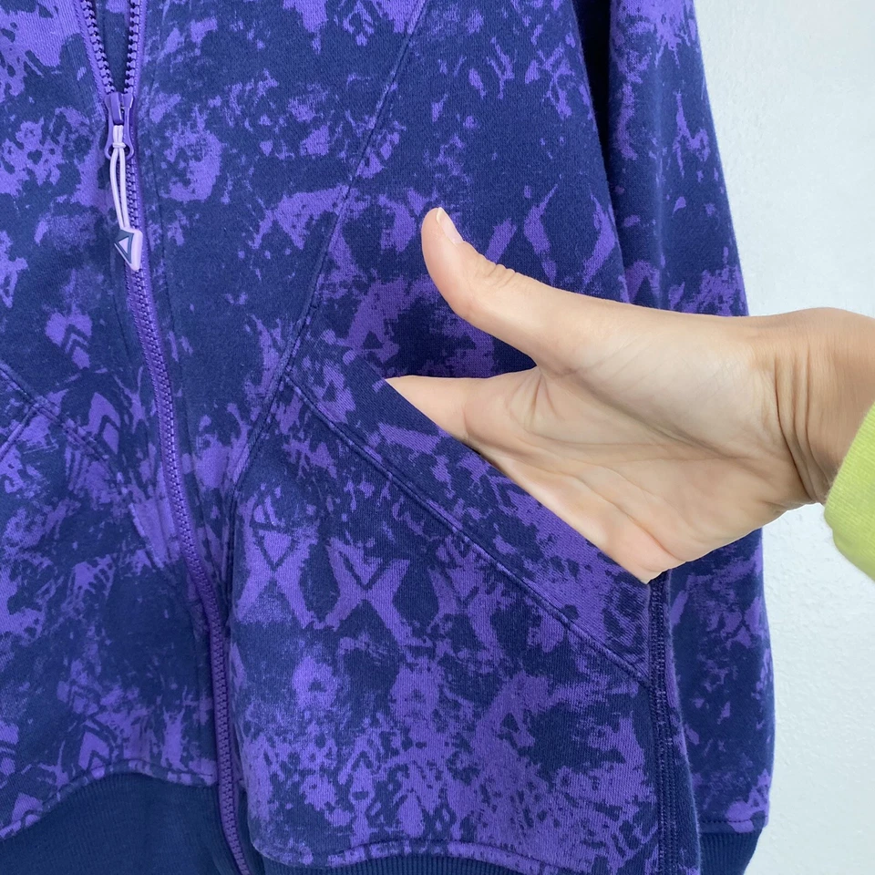 IVIVVA Niñas 14 Púrpura Azul Buceo Cremallera Completa Sudadera Con Capucha Manga Larga Foto 4 de 4