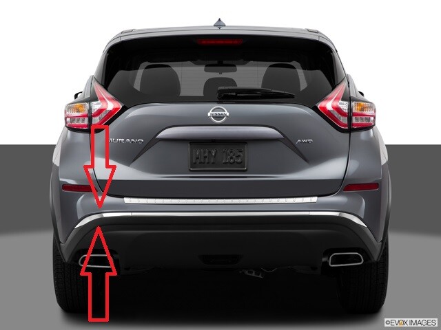 for 2015-2018 NISSAN MURANO Rear Back Bumper DRIVER Side Chrome Trim ...