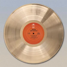 Boston "Don't Look Back" Gold LP Record wall art