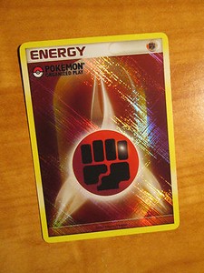 Nm 09 League Organized Play Pokemon Fighting Energy Card Promo Holo Brown Rock Ebay