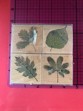 Real Leaves Stamps. Hero Arts. Lot of 4 New.