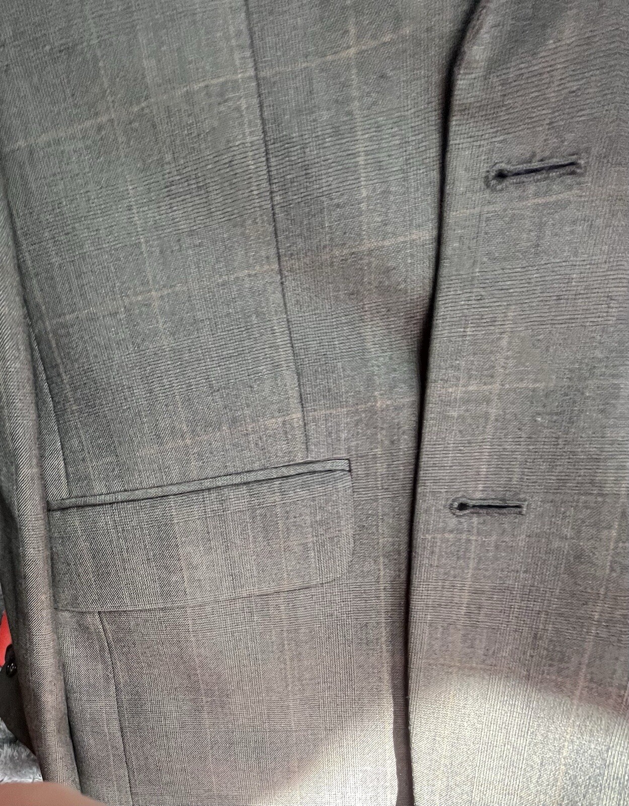 FILA Giacca tuta uomo Taylor’s Row Luxe cashmere peggiorata 42 righe grigio scuro lunga