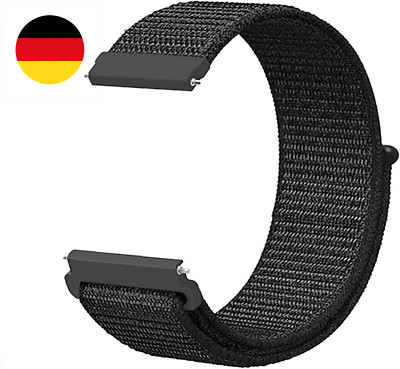 Nylon Ersatzarmband,Klett Ersatzband Uhrenarmband 22mm Fabric Nylon Uhrenarmbänd