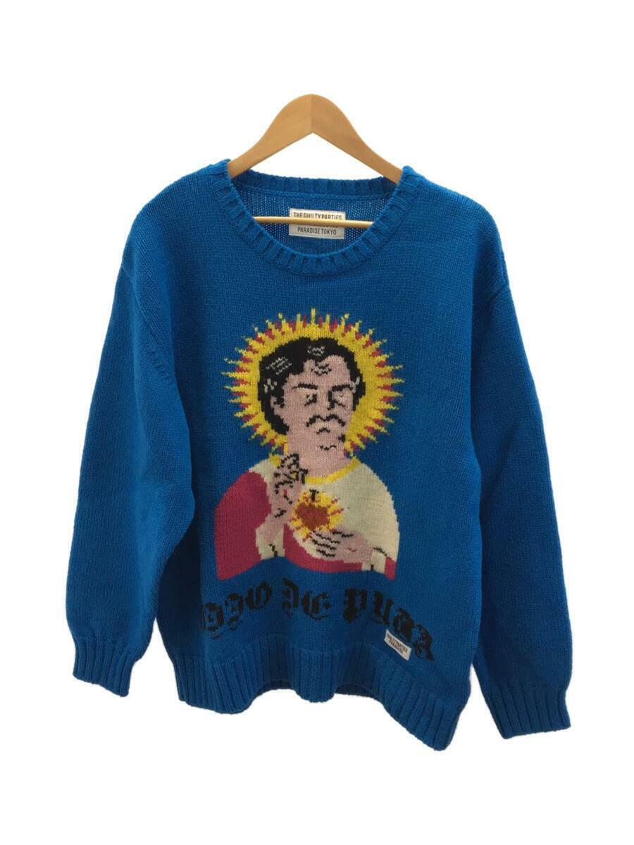 魅了 新品 グレー www wackomaria CLASSIC KNIT wackomaria SWEATER