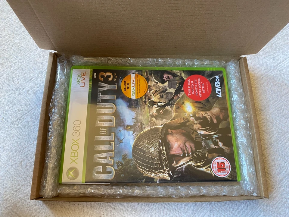 Call of Duty 3 XBOX 360 - UK PAL Immaculate CIB Natural Disc & Reg - Tracked - Image 3 of 4
