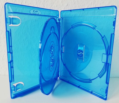Amaray Blu-Ray-Hülle Für 3 Discs - 14 Mm Rücken, Mit Offiziellem Logo, 10er-Pack