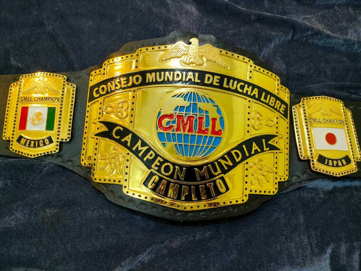 CMLL Luncha Libre Heavyweight championship belt adult 4mm Zinc