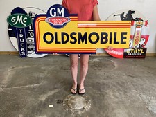 Antique Vintage Style Sign Gm Oldsmobile Not Porcelain Made In Usa