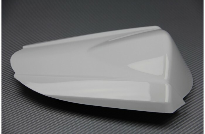 Cache passager GSXR 1000 blanc aérodynamique en ABS rigide
