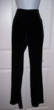 Indeed Women's Bell Bottom Pants Medium Black Velvet New
