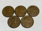 (5) 1939 Wheat Pennies
