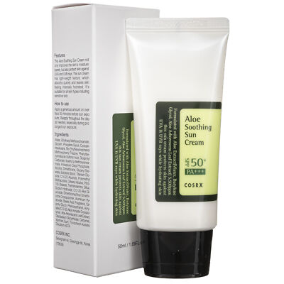 COSRX Aloe Beruhigende Sonnencreme SPF 50+, 50 ml