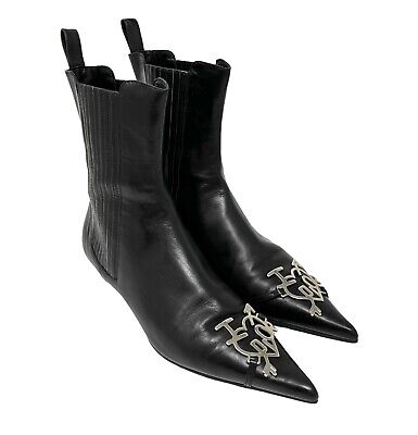 Dior Vintage Heart Logo Short Boots #36.5 US 6.5 Black Dior Vintage Heart Logo Short Boots #36.5 US 6.5 Black