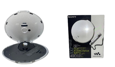 Sony D-NE20 CD Walkman Portable Player - Vintage, White, Compact 