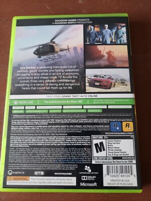 GTA V Édition Collector - Xbox 360 - Complet En Français - Très Bon état