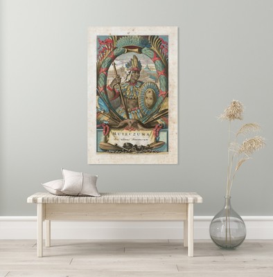 Montezuma II King Emperor of the Aztec Empire Mexican History Decor Poster Print