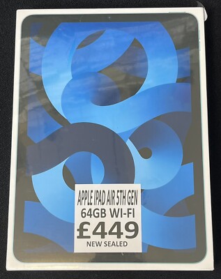 Apple iPad Air 5th Gen. 64GB, Wi-Fi, 10.9in - Blue for sale online