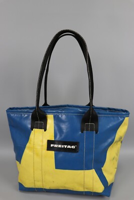 FREITAG Tasche F72 Dona Womens Blue/Yellow Shopper Hand Bag FREITAG Tasche F72 Dona Womens Blue/Yellow Shopper Hand Bag
