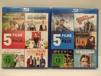 10 Bluray Comedy Action Cruise Diesel Johansson Freeman Reaves Gosling Blunt