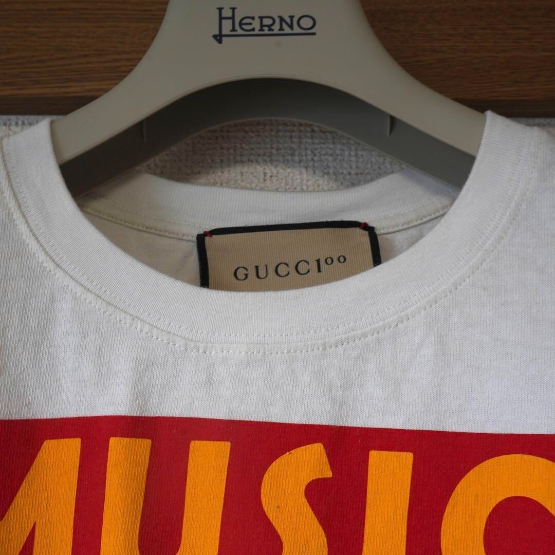 GUCCI 100th Anniversary MUSIC IS MINE Print T-shirt Size:XS | eBay