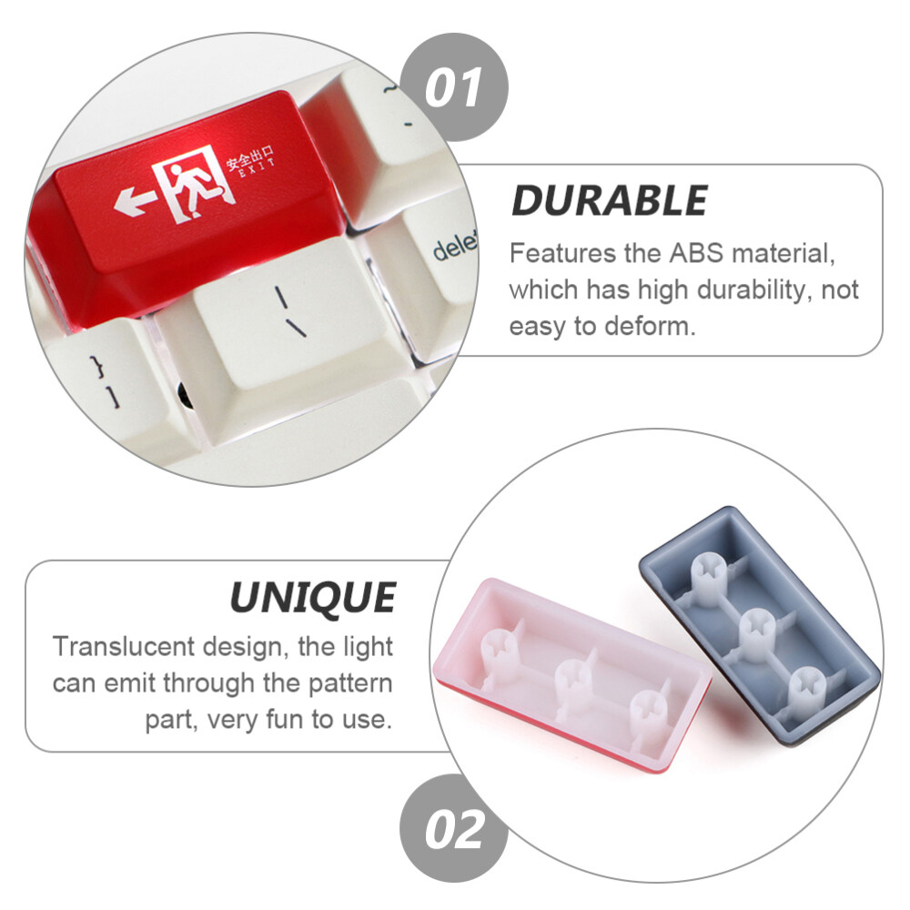 Transparent See-Through Mechanical Keyboard Keycap Replacement Set